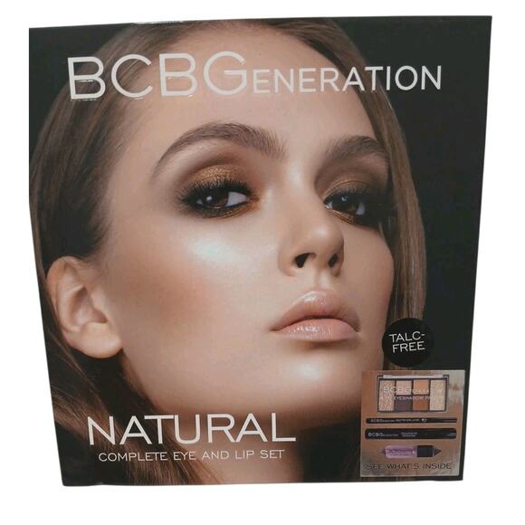4 Pc Set BCBGeneration Natural Complete Eyes Liner Mascara Lip Set Talc Free New - Picture 1 of 11